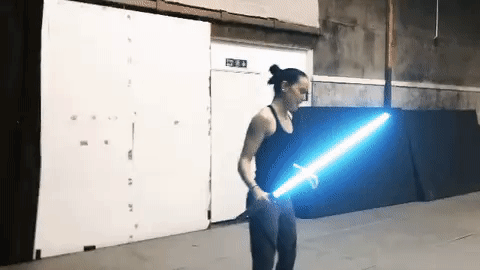 Daisy-Ridley-practicing-with-a-light-saber..gif