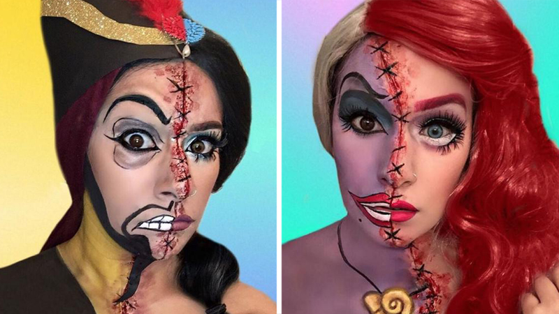 Makeup Artist Transforms Herself Into Disney Princesses and Villains