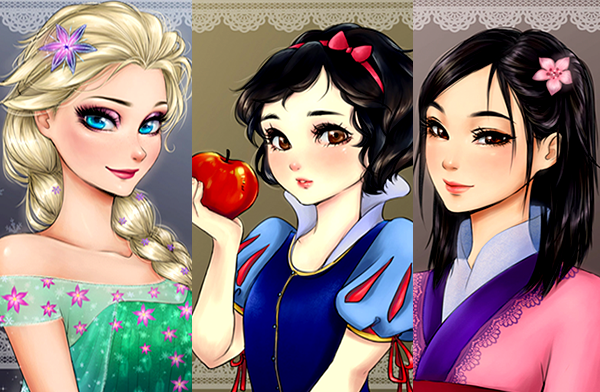 10 Disney Princesses Reimagined As ANIME Characters  YouTube