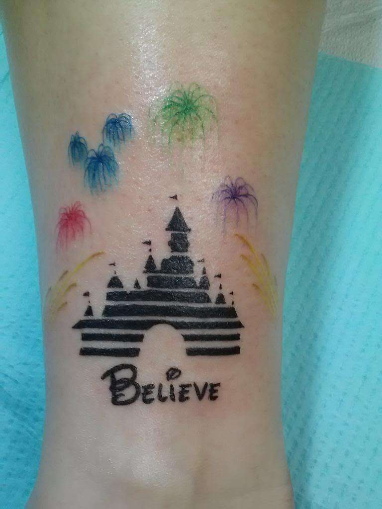 DISNEY CASTLE by Lahhel done at tattoos convention in Pau Fr Insta   lahhel  rtattoo