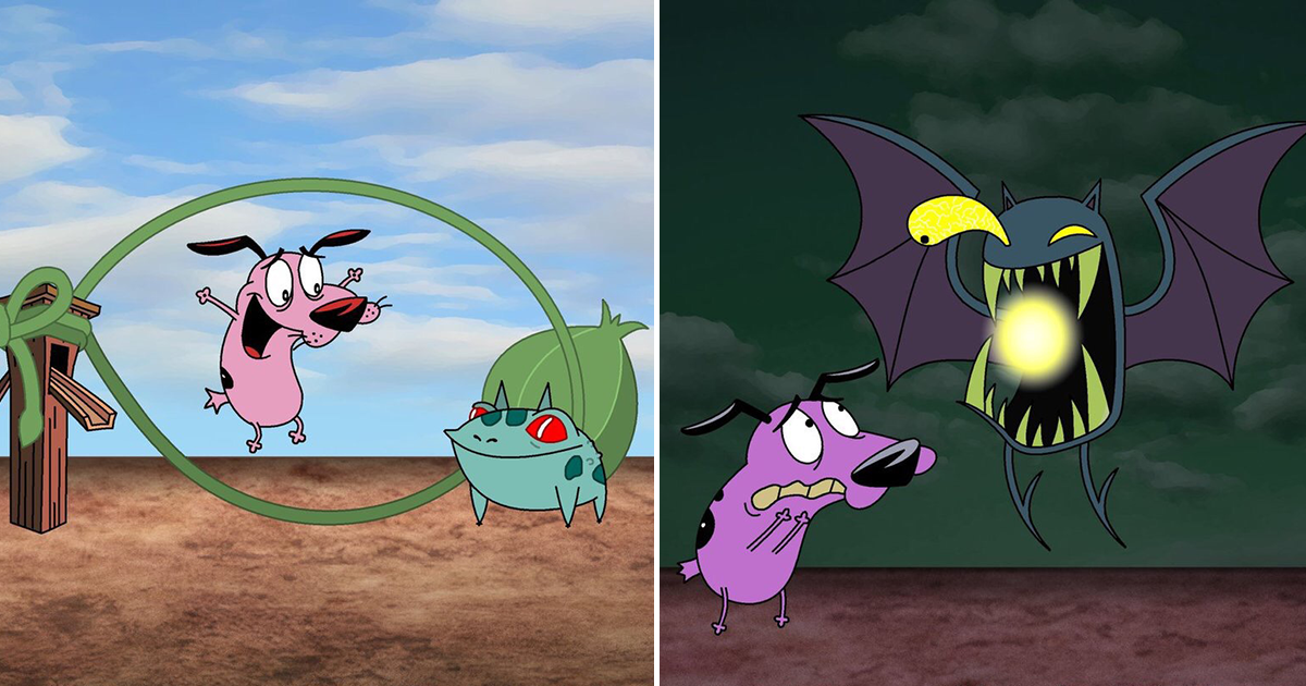 Courage The Cowardly Dog Meets Pokemon In The Middle Of Nowhere
