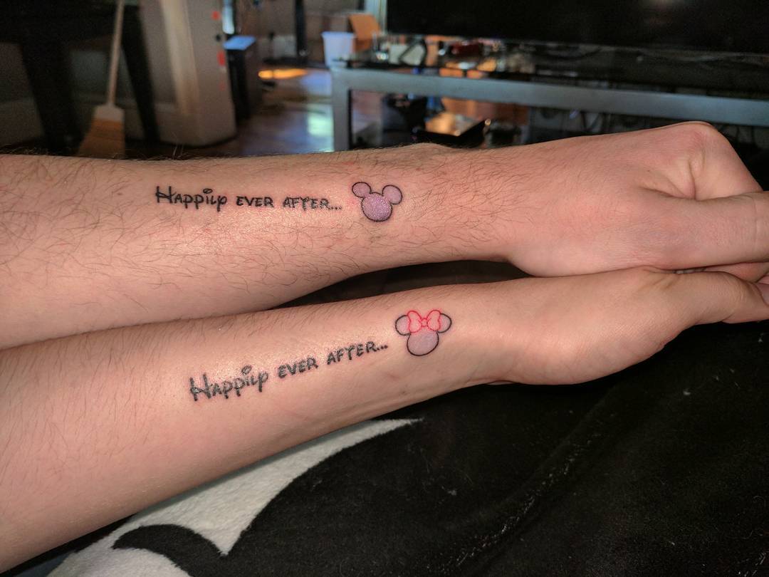 Matching Disney Couple Tattoos for the Ultimate Disney Fans - wide 2