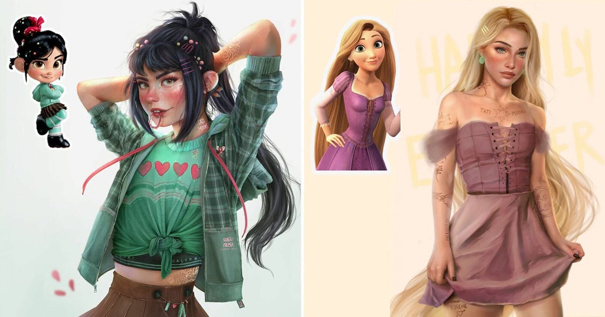This Artist Reimagines Famous Cartoon Characters As Modern-Day Adults, And  The Results Are Amazing