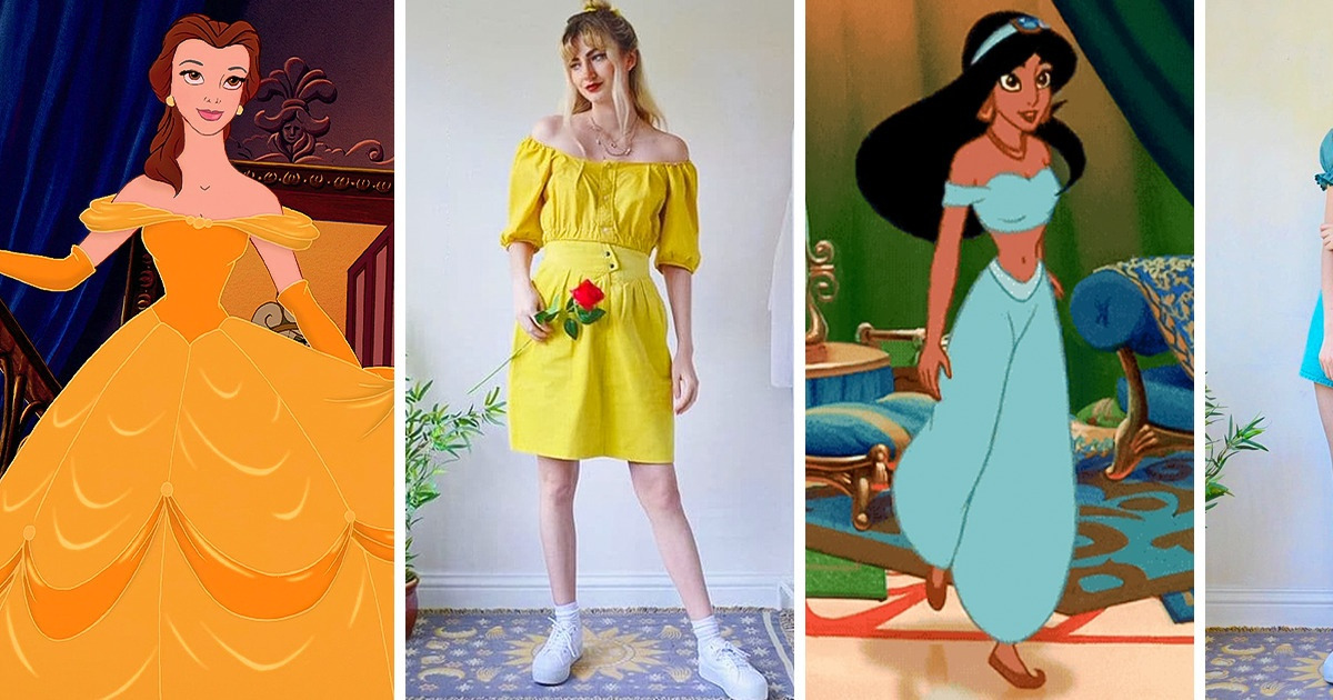 Twin Sisters Recreate Famous Cartoon Characters' Iconic Looks With Vintage  Clothes